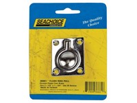 Seachoice Chrome-Plated Brass 1-3/4 in. L X 1-1/2 in. W Flush Ring Pull 1 pk
