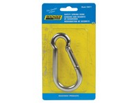 Seachoice Stainless Steel 4 in. L X 3/8 in. W Safety Spring Hook 1 pk