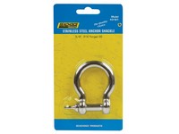 Seachoice Polished Stainless Steel 1 in. L X 3/8 in. W Shackle 1 pk