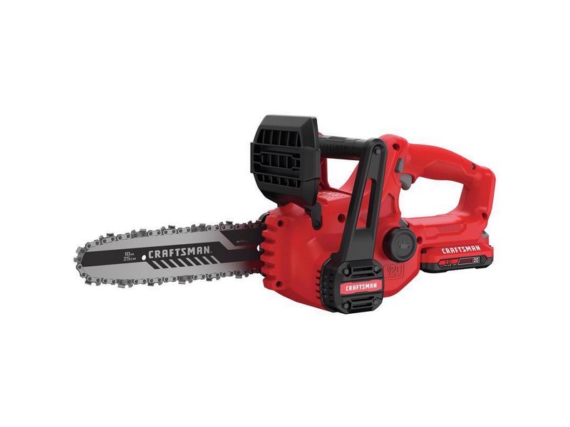 Craftsman V20 10 in. 20 V Battery Chainsaw Kit (Battery & Charger)