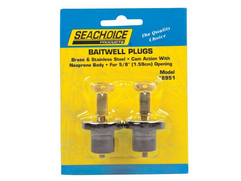 Seachoice Stainless Steel 5/8 in. W Deck and Baitwell Plugs 1 pk