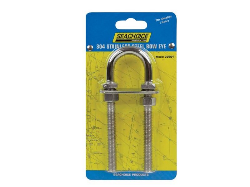 Seachoice Stainless Steel 2-1/4 in. L Bow Eye 1 pk