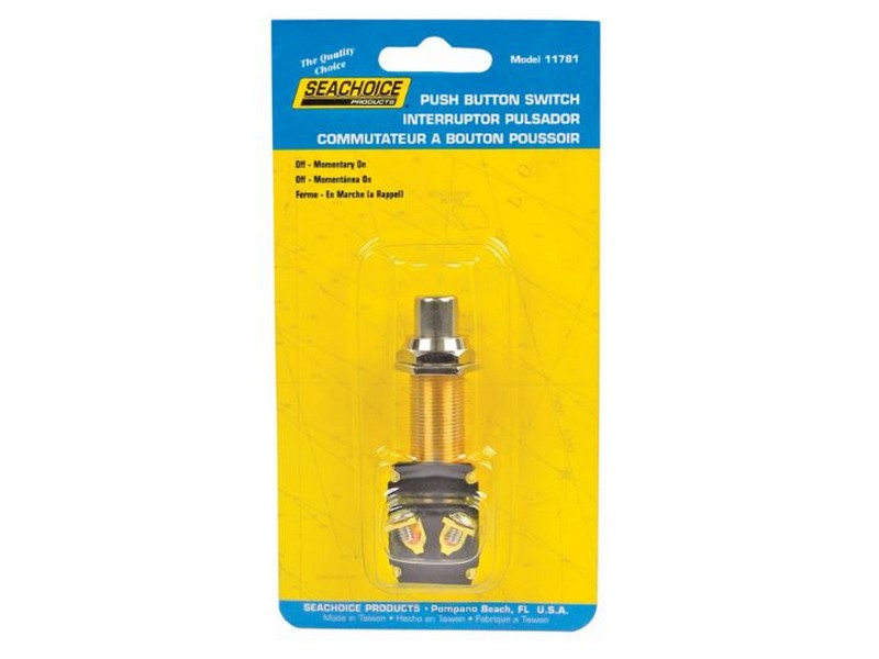 Seachoice Push Button Starter/Horn Switch Brass