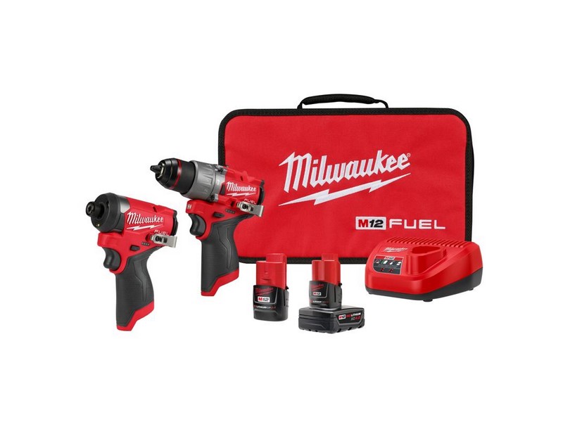 Milwaukee M12 FUEL Cordless Brushless 2 Tool Combo Kit