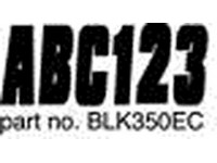 Hardline's Solid Letter and Number Kit - Black