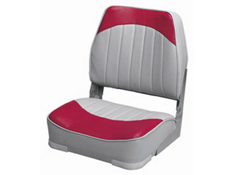 Wise Folding Boat Seat Grey/Red