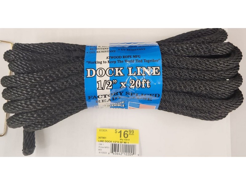 Atwood Dock Line 1/2"x20'
