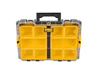 DeWalt ToughSystem 2.0 Storage Organizer Impact-Resistant Poly 10 compartments Black/Yellow