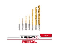 Milwaukee Shockwave Drive Bit Set Titanium 7 pc