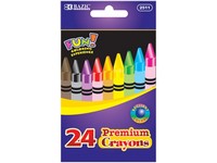 BAZIC 24 Color Premium Quality Crayon