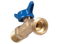 Homewerks 1/2 in. MIP  T X 3/4 in. S MHT Brass No-Kink Hose Bibb