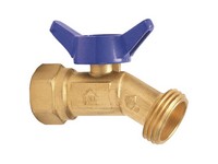 Homewerks 1/2 in. FIP Ah T X 3/4 in. S MHT Brass No-Kink Hose Bibb