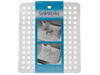 iDesign SinkWorks 11 in. W X 12.5 in. L Clear PVC Sink Mat