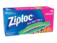 Ziploc Clear Snack Bag 90 pk
