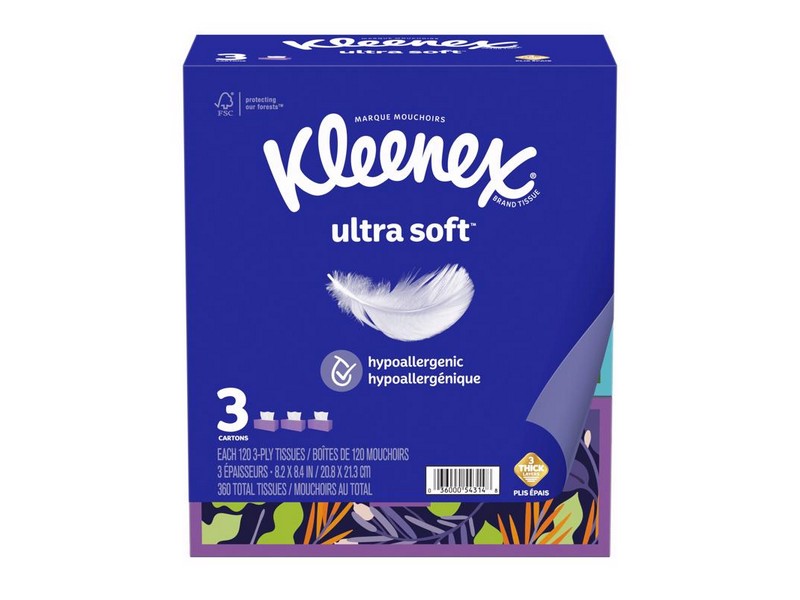 Kleenex Ultra Soft 120 ct Facial Tissue