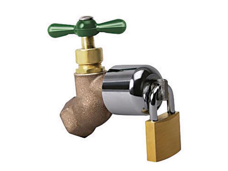 Conservco 3/4 in. Hose  T MPT Anti-Siphon Brass Hose Bibb Lock