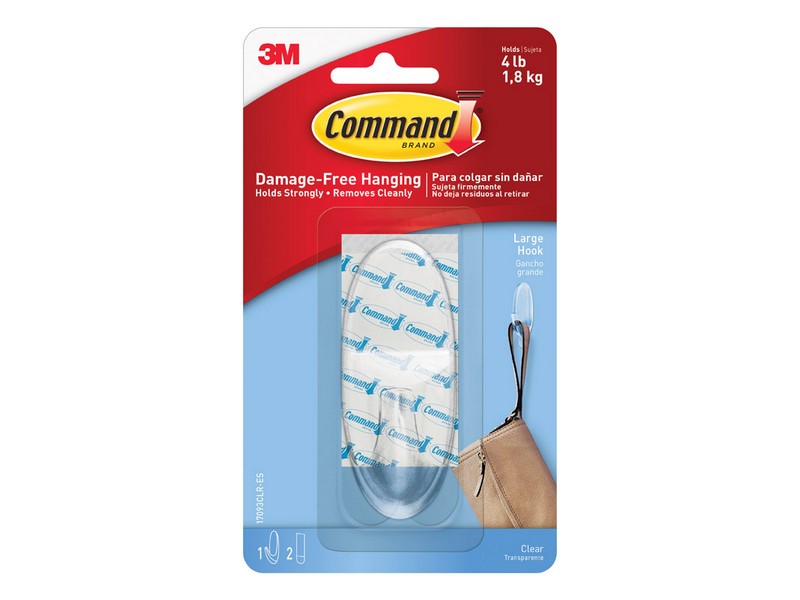 Command Command Large Plastic Hook 3-3/8 in. L 1 pk