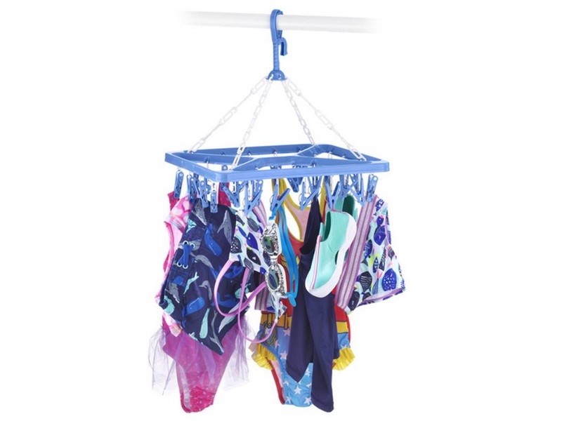 Whitmor 18.5 in. H X 11.6 in. W X 2 in. D Plastic Hanging Clothes Drying