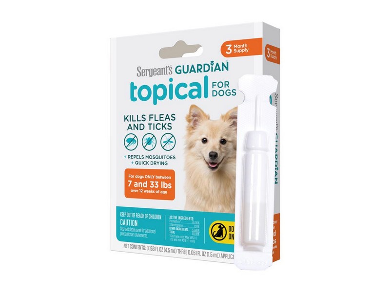 Sergeants Guardian Liquid Dog Flea and Tick Killer Permethrin, S-Methoprene