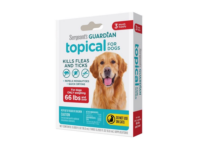 Sergeants Liquid Dog Flea and Tick Drops Permethrin, S-methoprene 0.61 oz