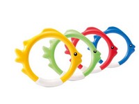 Intex Assorted Plastic Fish Ring Pool Diving Toy