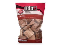Weber Firespice Cherry All Natural Cherry Wood Smoking Chunks 350 cu in