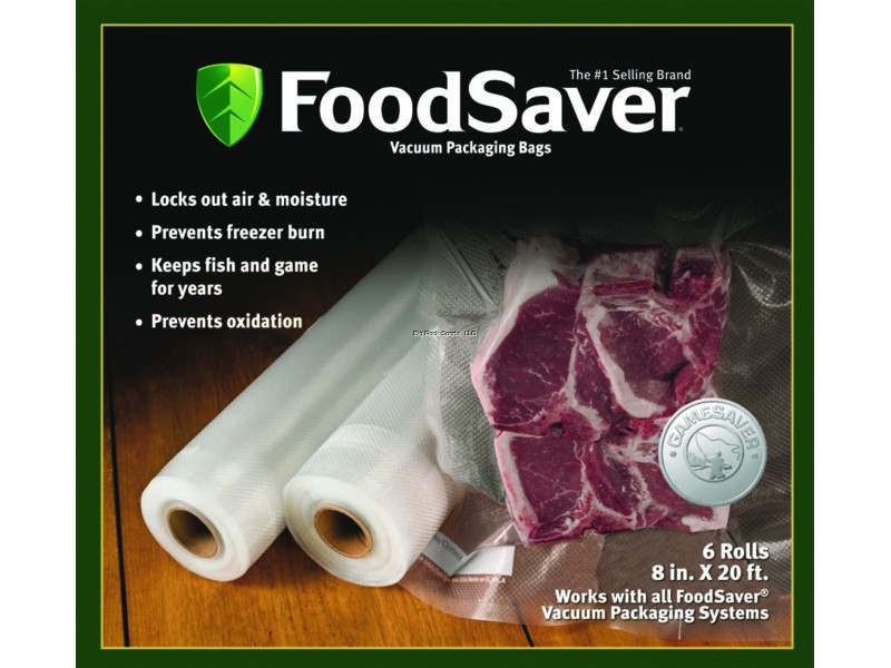 Foodsaver 8" Roll 20' Long 6pk