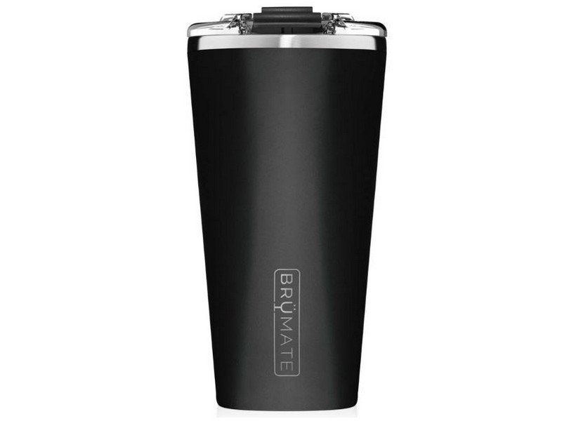 Brumate Imperial Pint 20 oz Pint Matte Black BPA Free Vacuum Insulated Mug