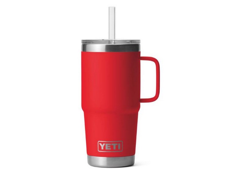 YETI Rambler 25 oz Rescue Red BPA Free Straw Mug