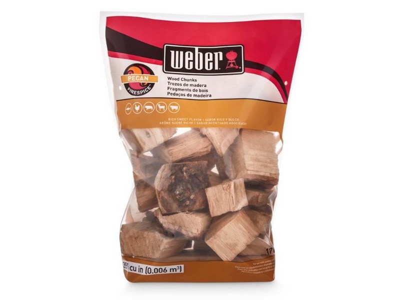 Weber Firespice Pecan All Natural Pecan Wood Smoking Chunks 350 cu in