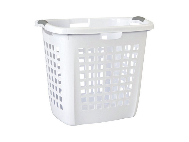 Sterilite White Plastic Laundry Basket