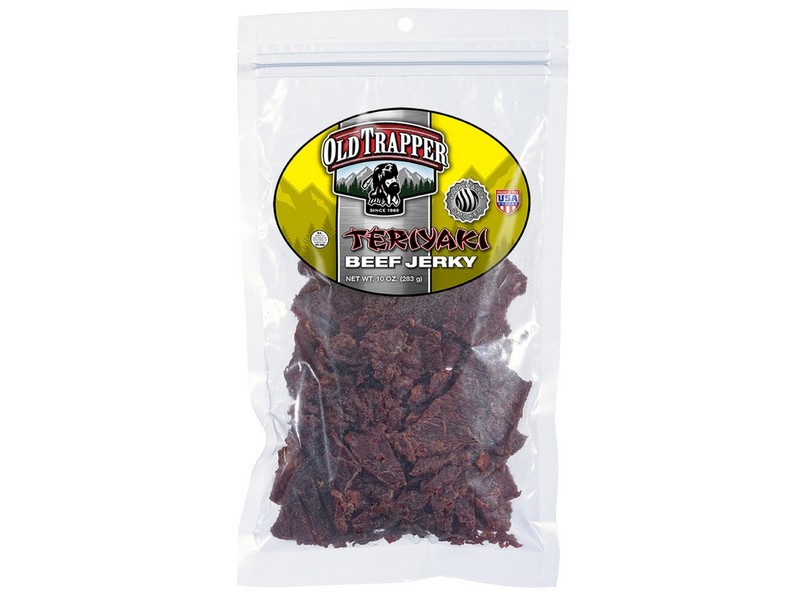 Old Trapper Teriyaki Beef Jerky 10 oz Bagged