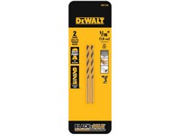 DeWalt Black & Gold 1/16 in. X 1.88 in. L High Speed Steel Drill Bit 2 pc