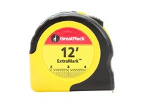 Great Neck ExtraMark 12 ft. L X 5/8 in. W Tape Measure 1 pk