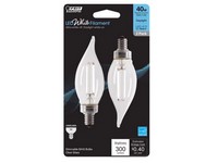 Feit White Filament BA10 E12  Filament LED Bulb Daylight 40 Watt Equivalence