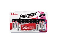 Energizer Max AA Alkaline Batteries 20 pk Carded