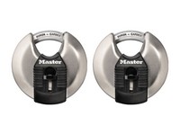 Master Lock 2-3/4 in. W Stainless Steel Dual Ball Bearing Locking Disk