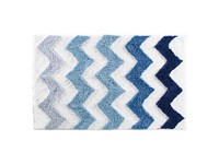 InterDesign 34 in. L X 21 in. W Multicolored Microfiber Polyester Bath Rug