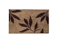 InterDesign 21 in. L X 34 in. W Brown Microfiber Polyester Bath Rug