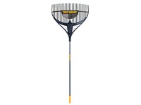 True Temper 73.25 in. 26 Tine Poly Leaf Rake Steel Handle