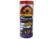 CargoLoc Multicolored Bungee Cord Hooks 36 in. L 14 pk