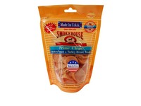 Smokehouse Chicken/Turkey Grain Free Treats For Dogs 4 oz 1 pk