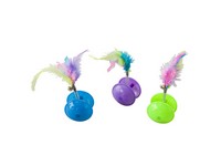 Spot Assorted Plastic Tie Dye Roller Ball Pet Toy 3 pk