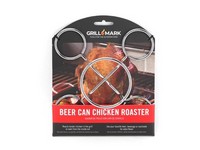 Grill Mark Steel Beer Can Poultry Roaster 6 in. L X 6 in. W