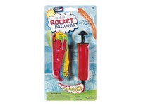 Toysmith Playground Classics 20 Rocket Balloons Set Plastic Assorted 21 pc