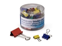 Officemate Assorted Size Assorted Color Binder Clips 30 pk