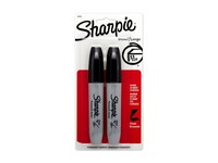 Sharpie Black Chisel Tip Permanent Marker 2 pk