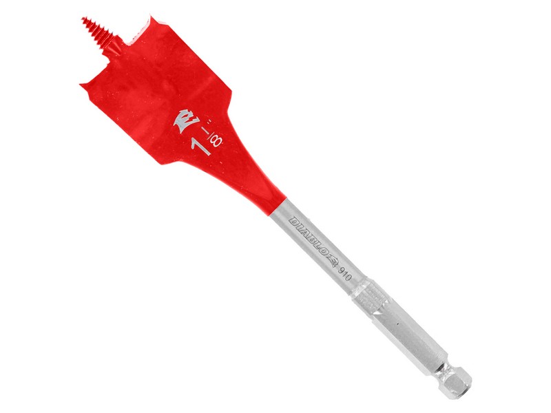 Diablo SPEEDemon 1-1/8 in. S X 6 in. L High Speed Steel Spade Bit 1 pk