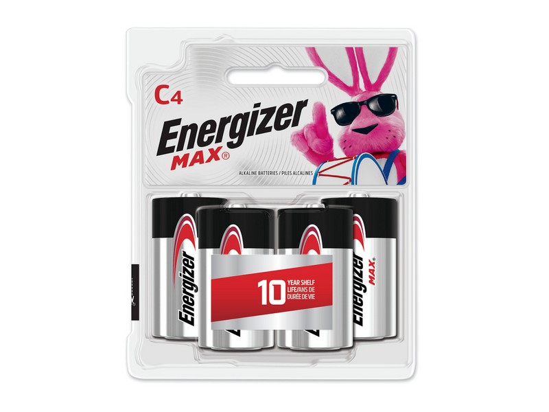 Energizer Max C Alkaline Batteries 4 pk Carded