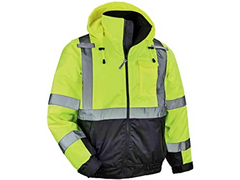 Men's Hi-Vis Yellow Bomber Jacket